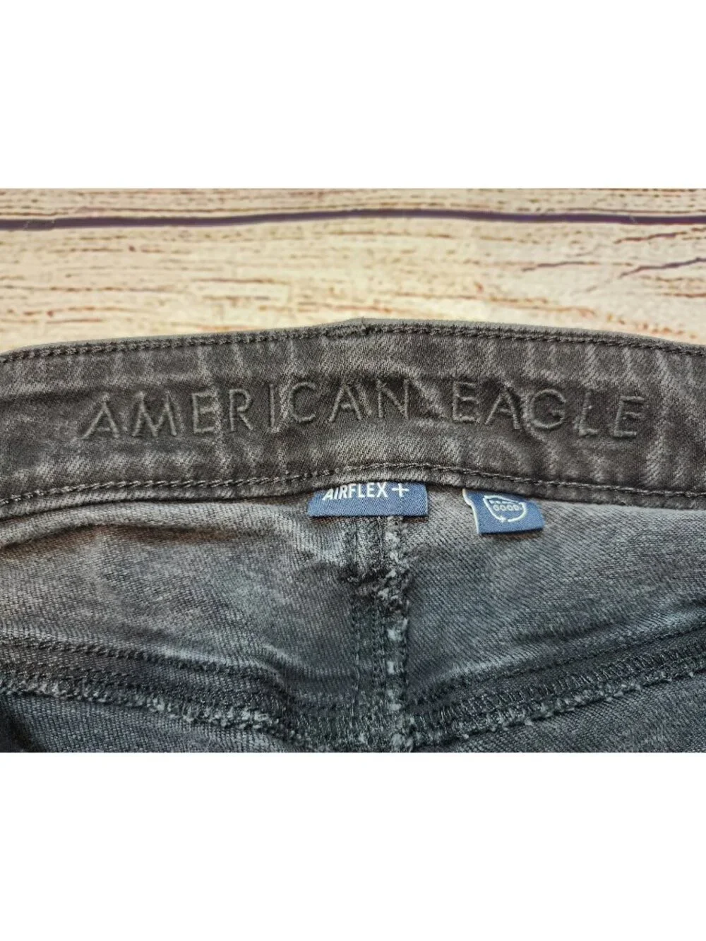 American Eagle Jeans Mens 31x32 Black Slim Straight Airflex+ Denim Casual